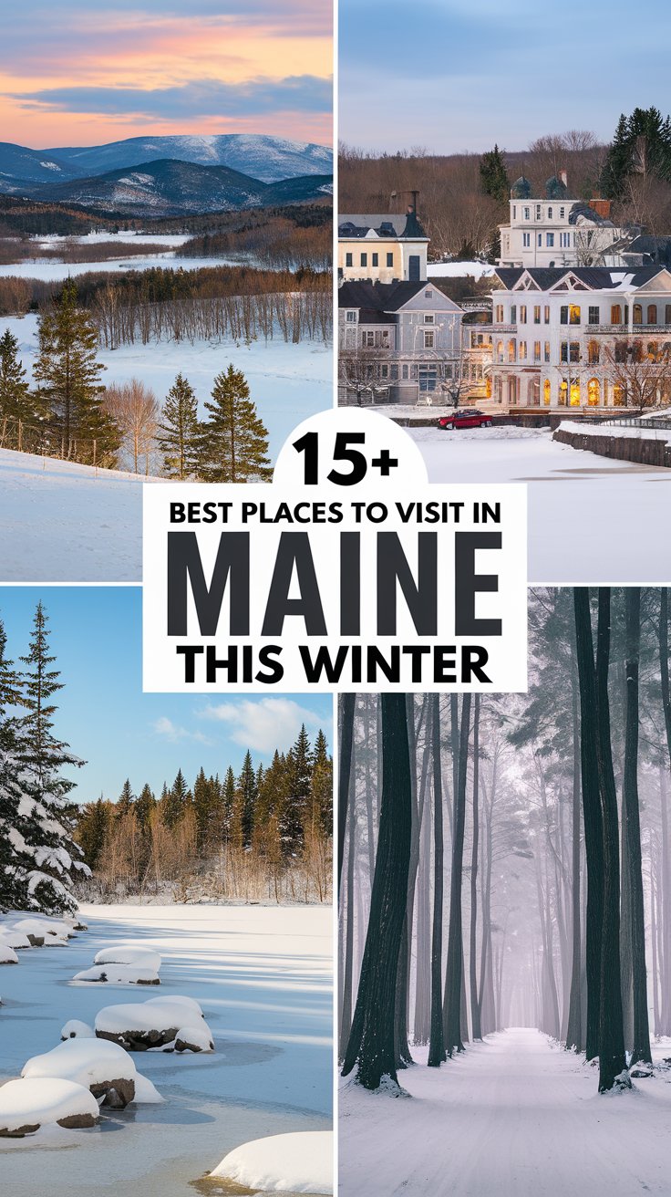 15+ Best Places To Visit In Maine This Winter