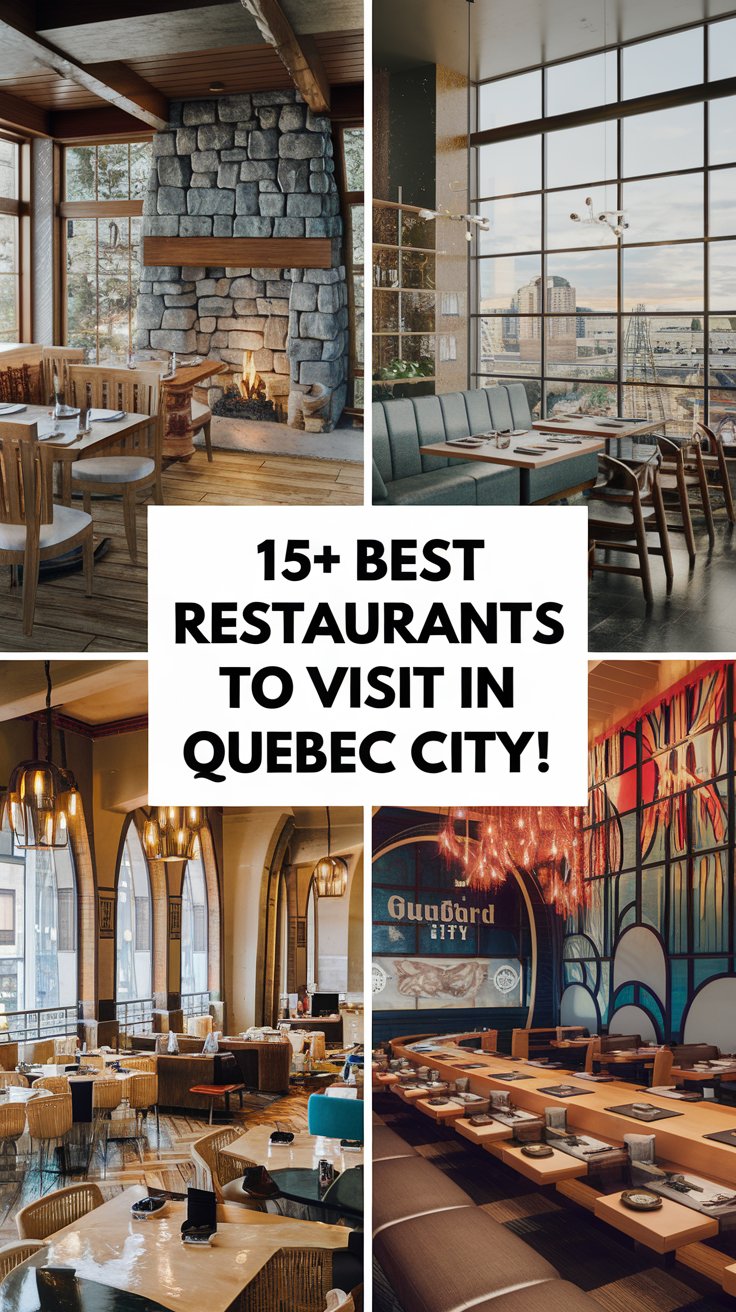 15+ Best Restaurants to Visit in Quebec City