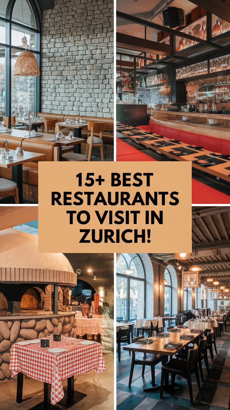 15+ Best Restaurants To Visit In Zurich