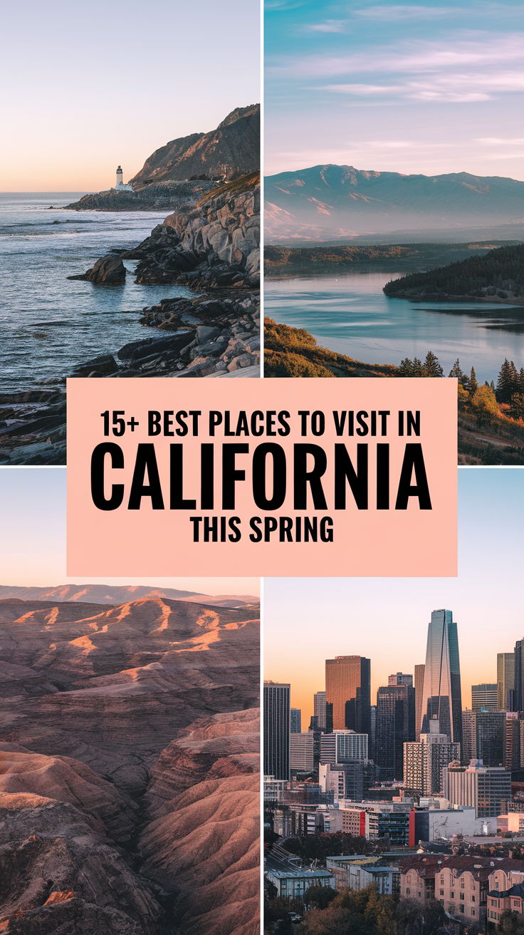 15+ Best Places to Visit in California This Spring