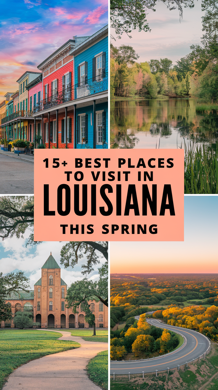 15+ Best Places to Visit in Louisiana This Spring