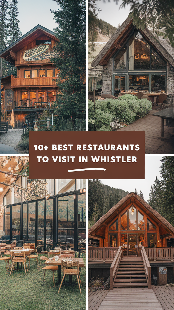 10+ Best Restaurants To Visit In Whistler