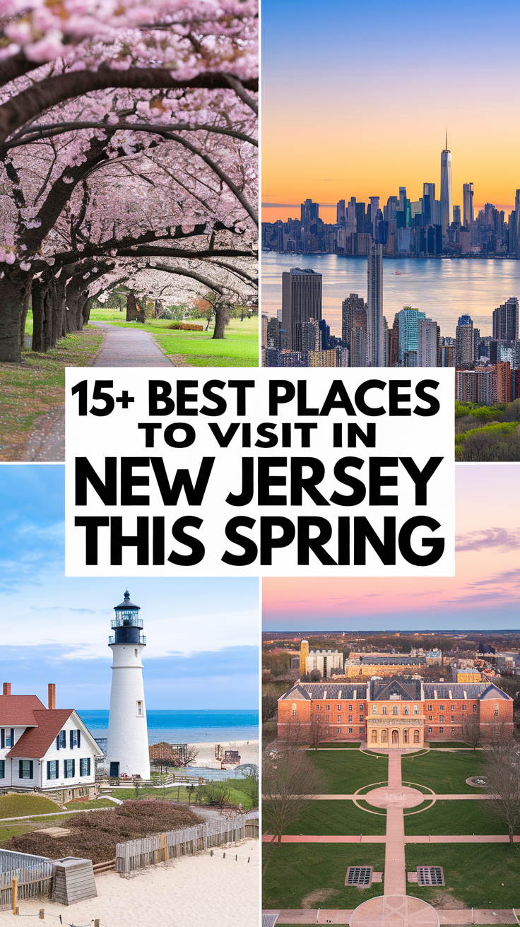 15+ Best Places to Visit in New Jersey This Spring