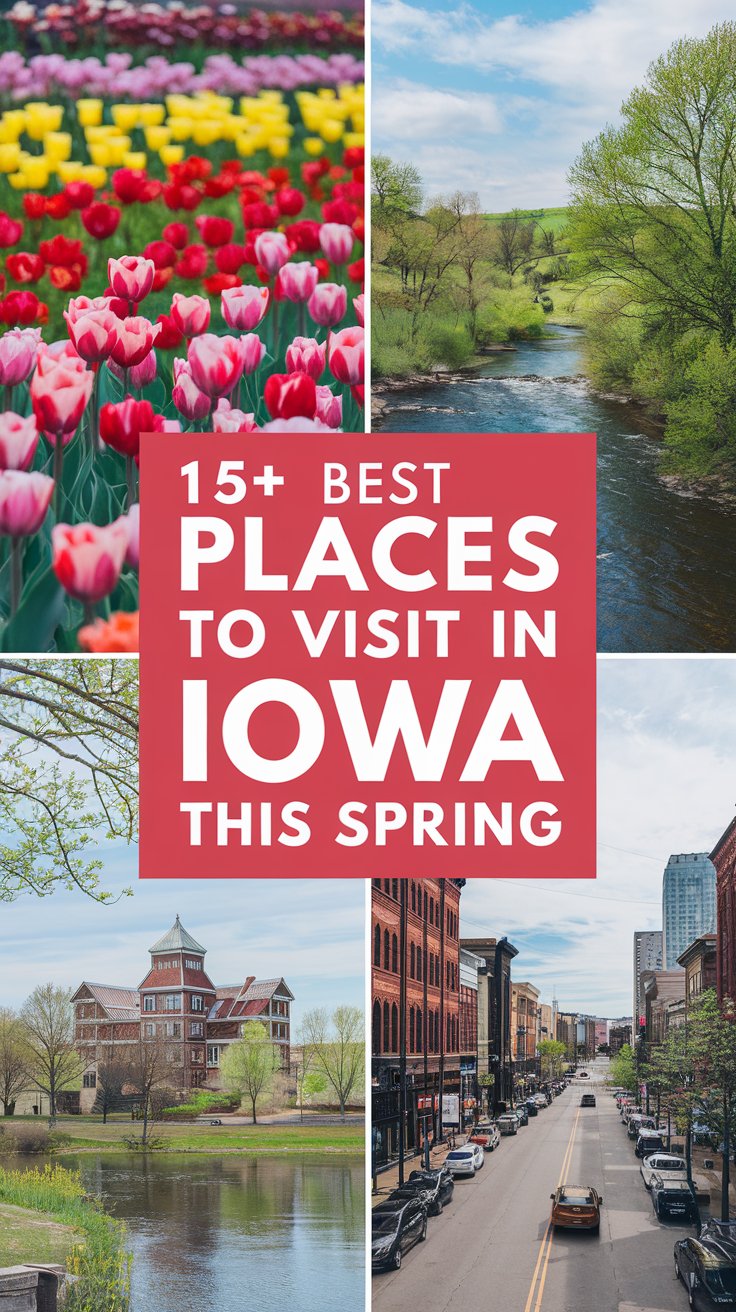 15+ Best Places to Visit in Iowa This Spring