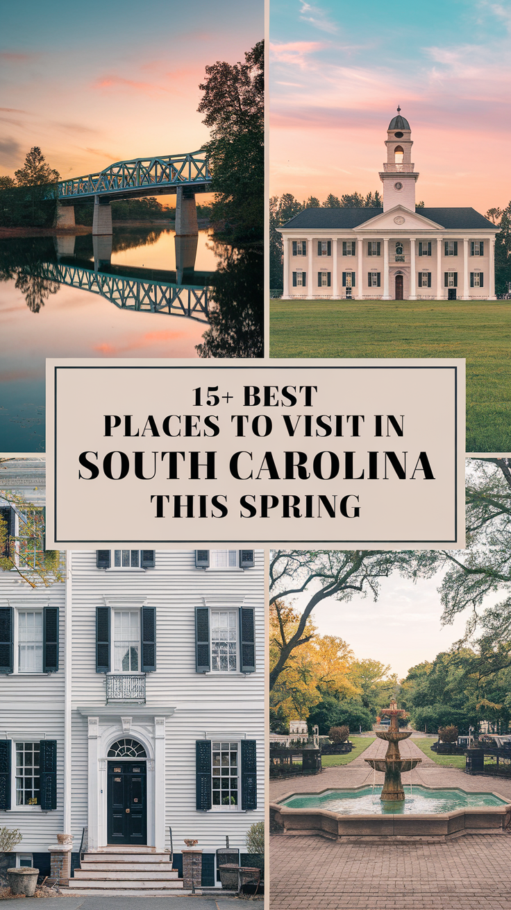 15+ Best Places to Visit in South Carolina This Spring