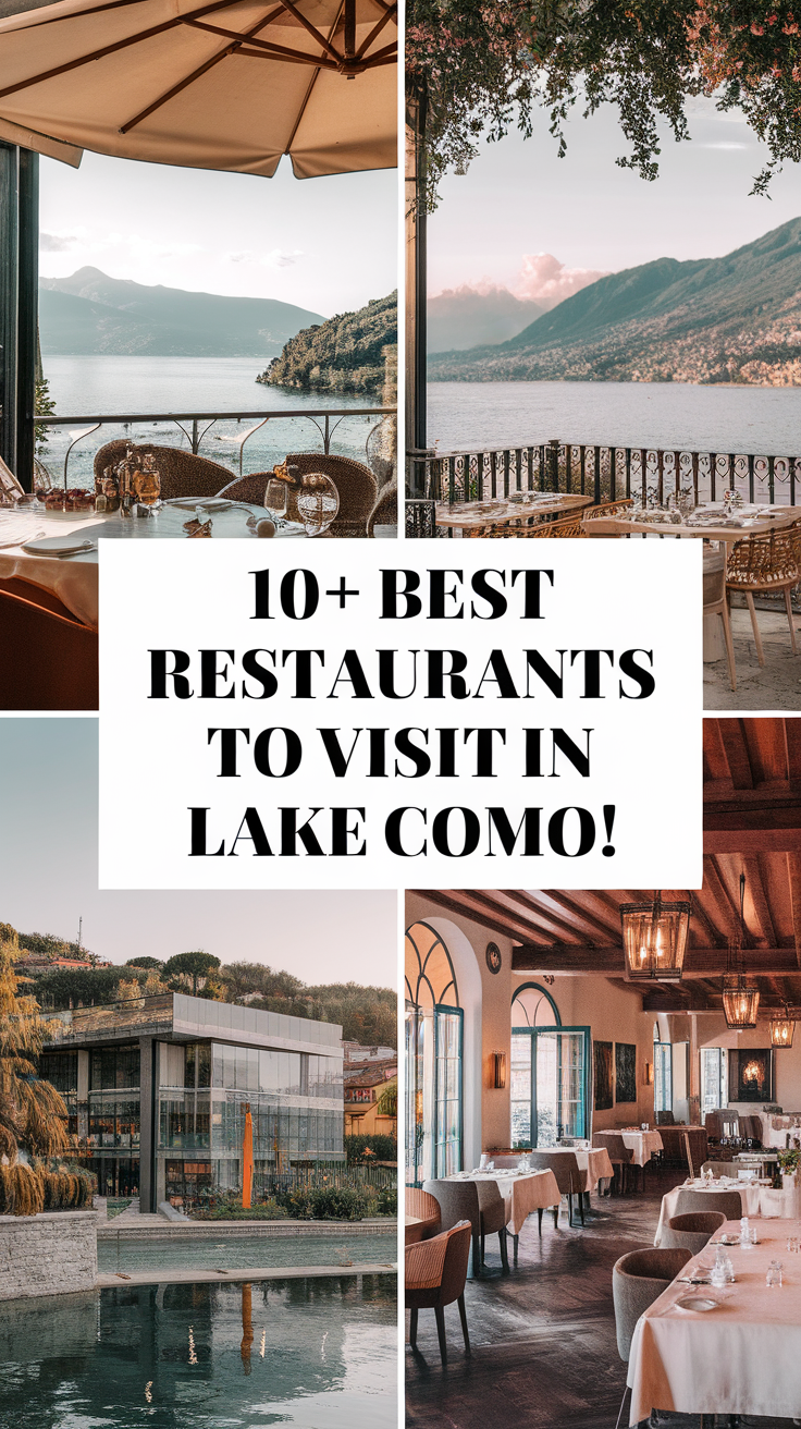 10+ Best Restaurants to Visit in Lake Como