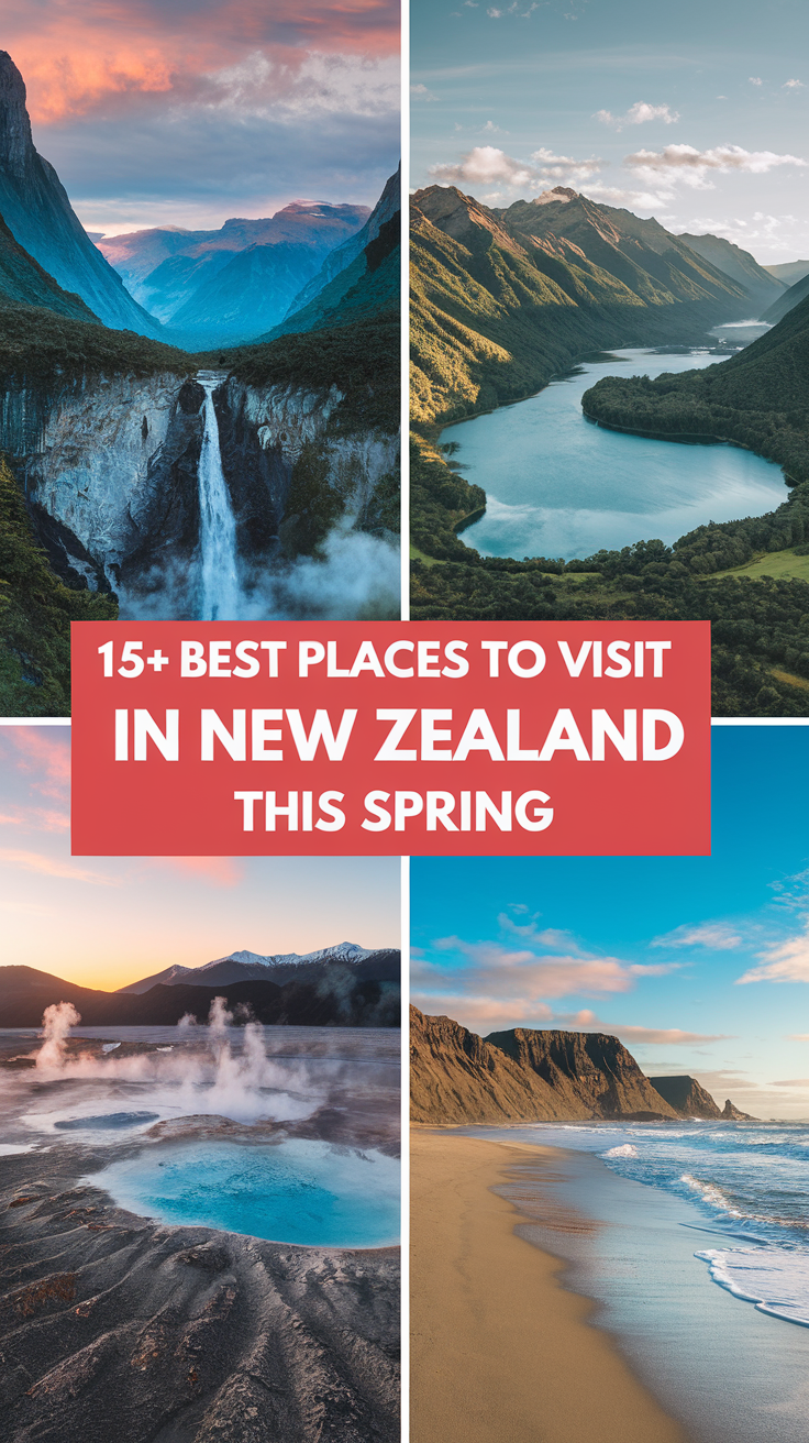 15+ Best Places to Visit in New Zealand This Spring