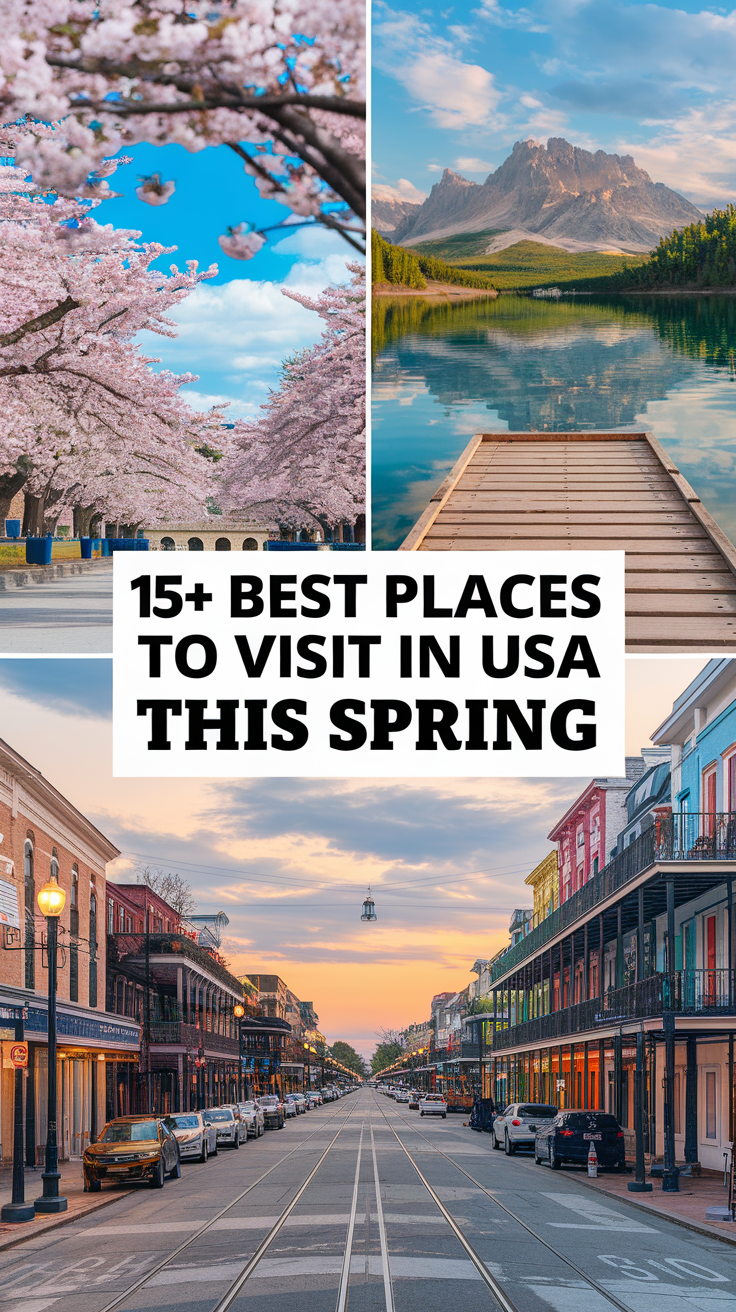 15+ Best Places to Visit in the USA This Spring
