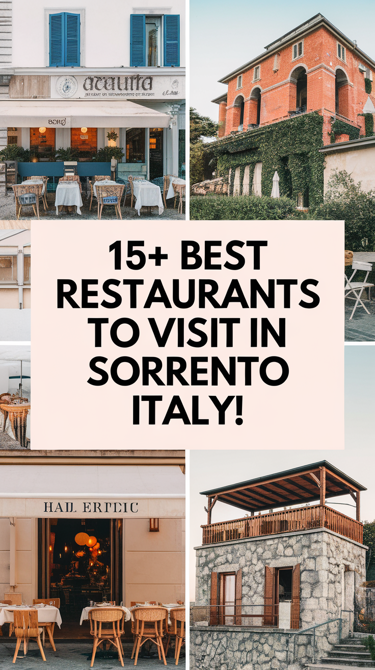 15+ Best Restaurants To Visit In Sorrento Italy