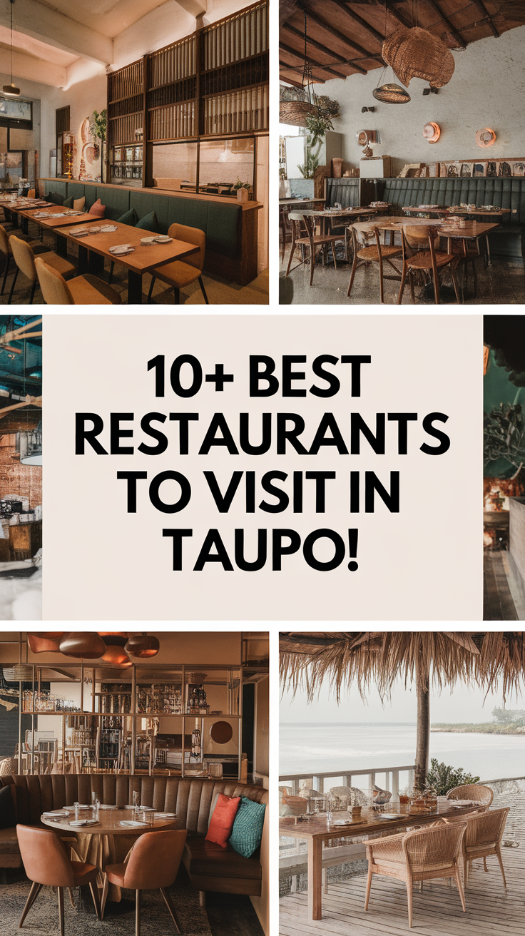 10+ Best Restaurants To Visit in Taupo.