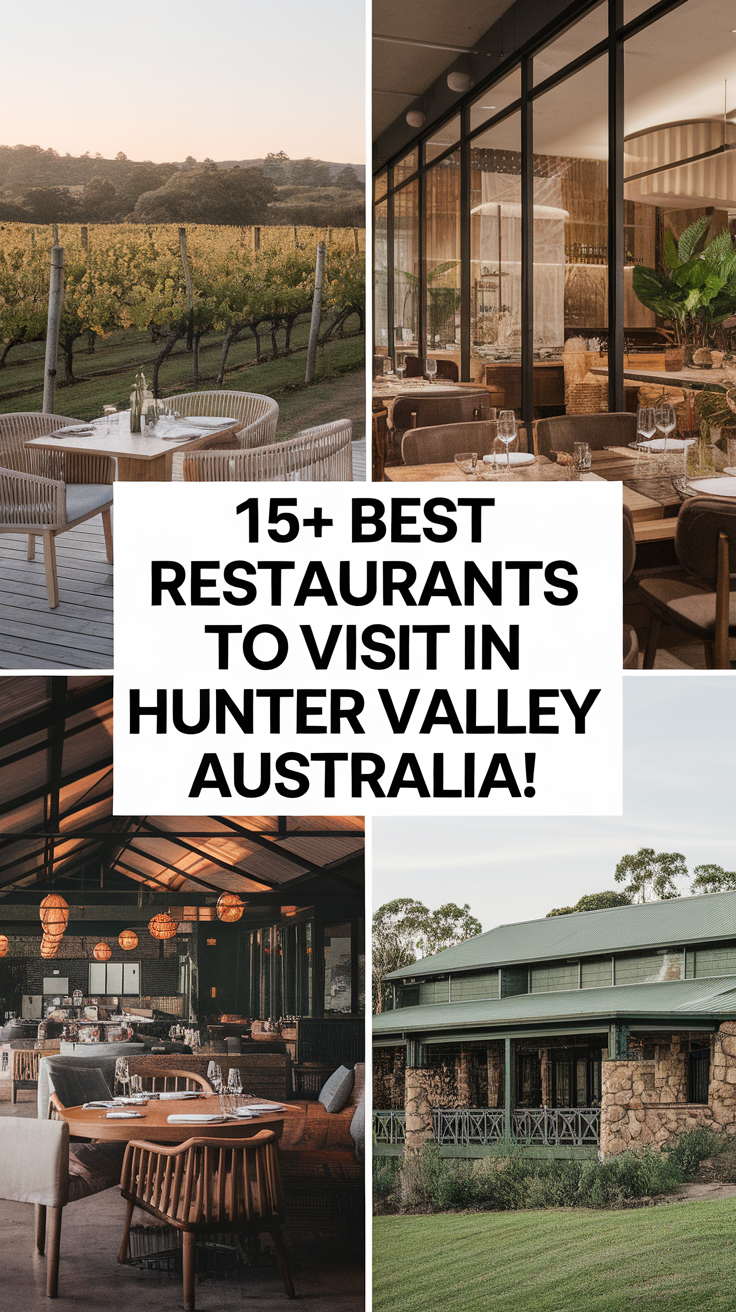 15+ Best Restaurants To Visit In Hunter Valley Australia