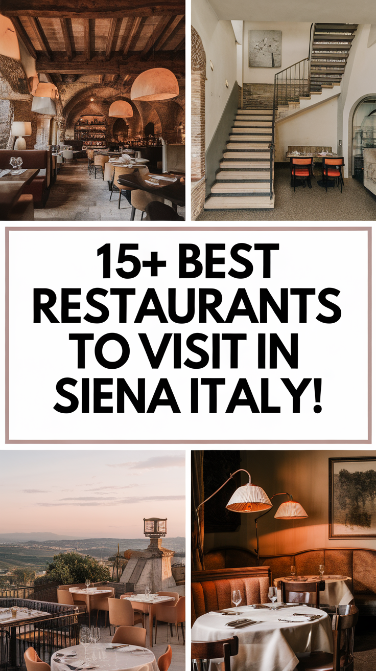 15+ Best Restaurants To Visit In Siena Italy