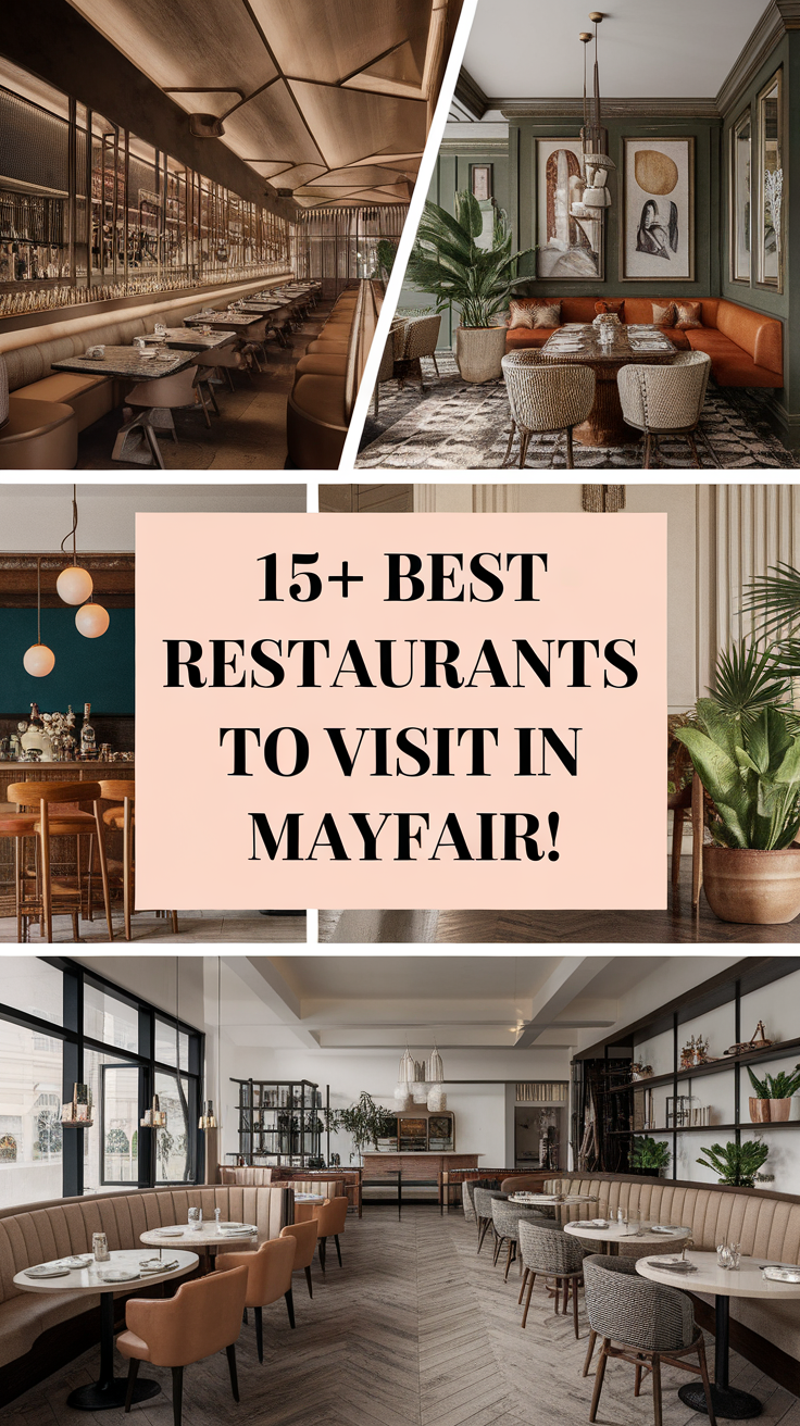 15+ Best Restaurants To Visit In Mayfair