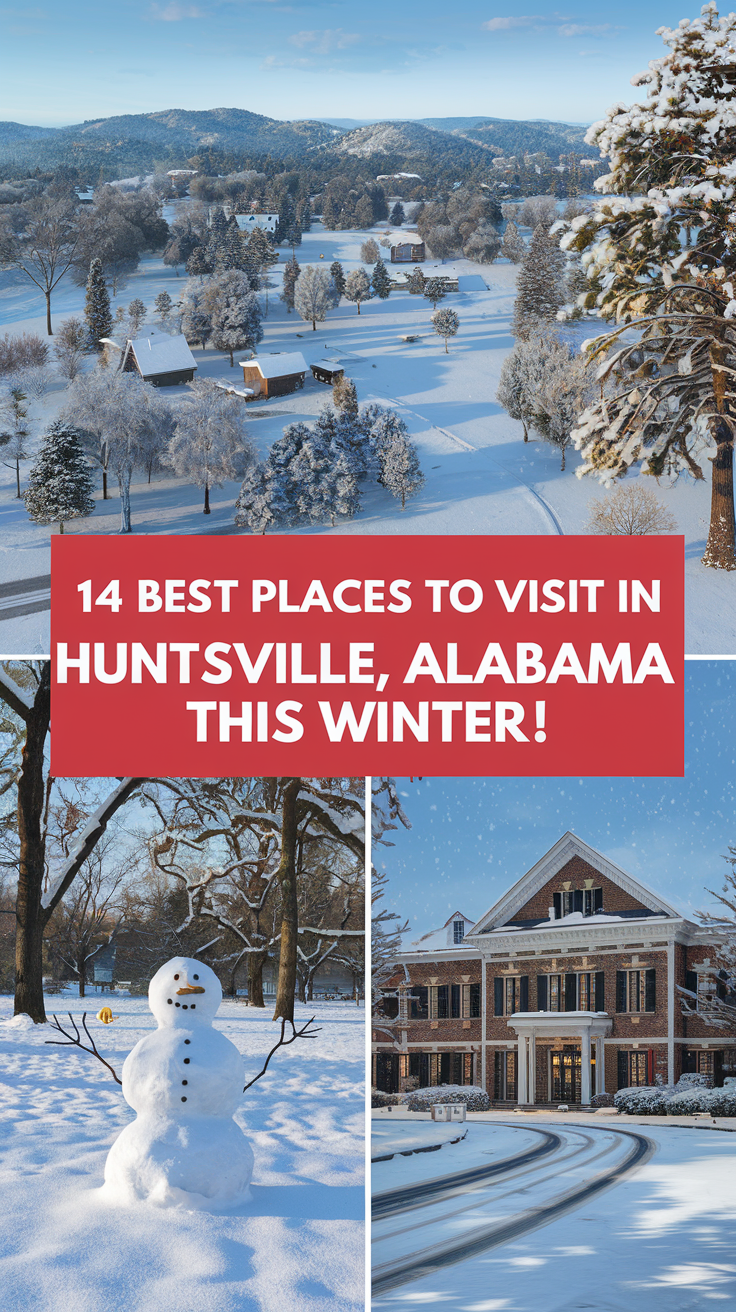 14 Best Places To Visit In Huntsville, Alabama This Winter
