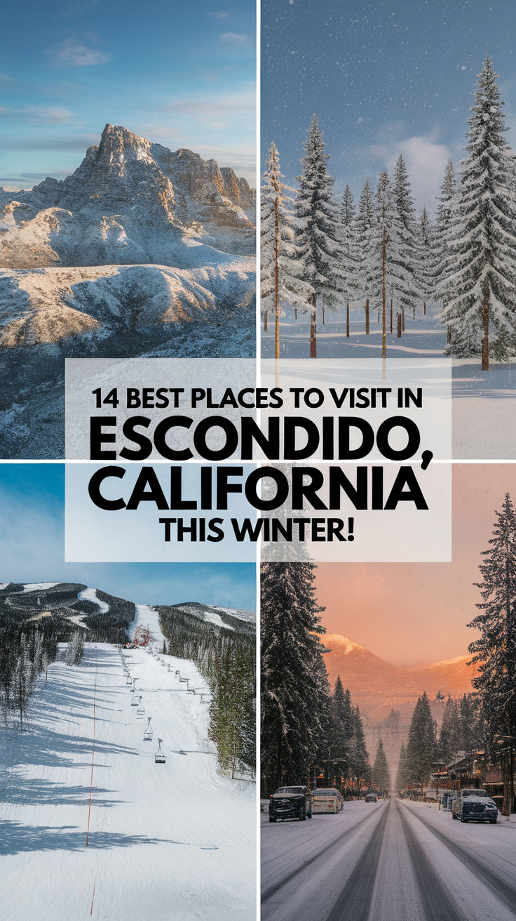 14 Best Places To Visit In Escondido, California This Winter