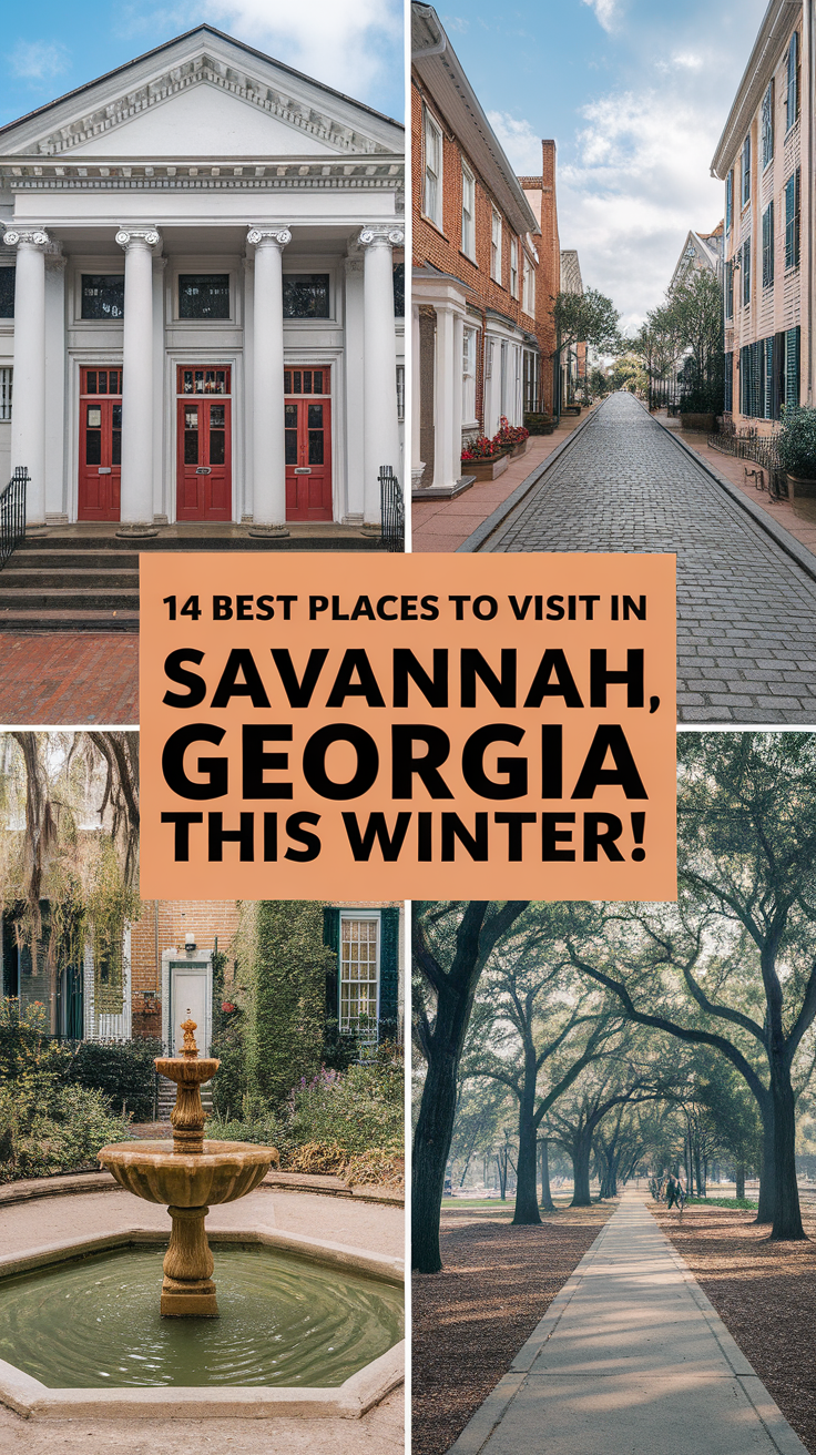 14 Best Places To Visit In Savannah, Georgia This Winter
