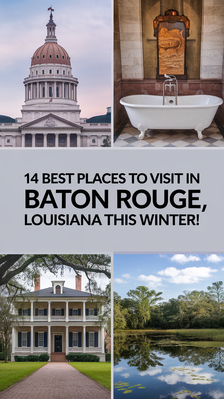 14 Best Places To Visit In Baton Rouge, Louisiana This Winter
