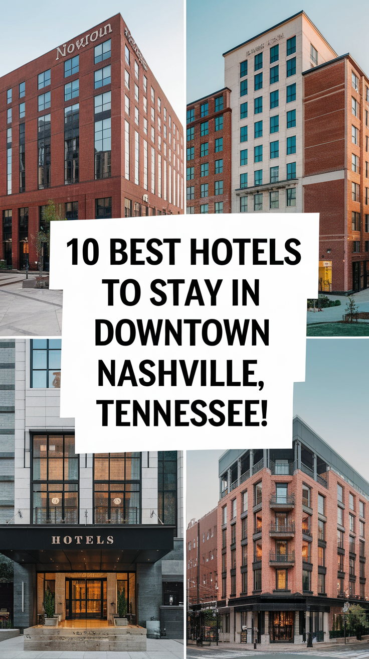 10 Best Hotels To Stay In Downtown Nashville, Tennessee