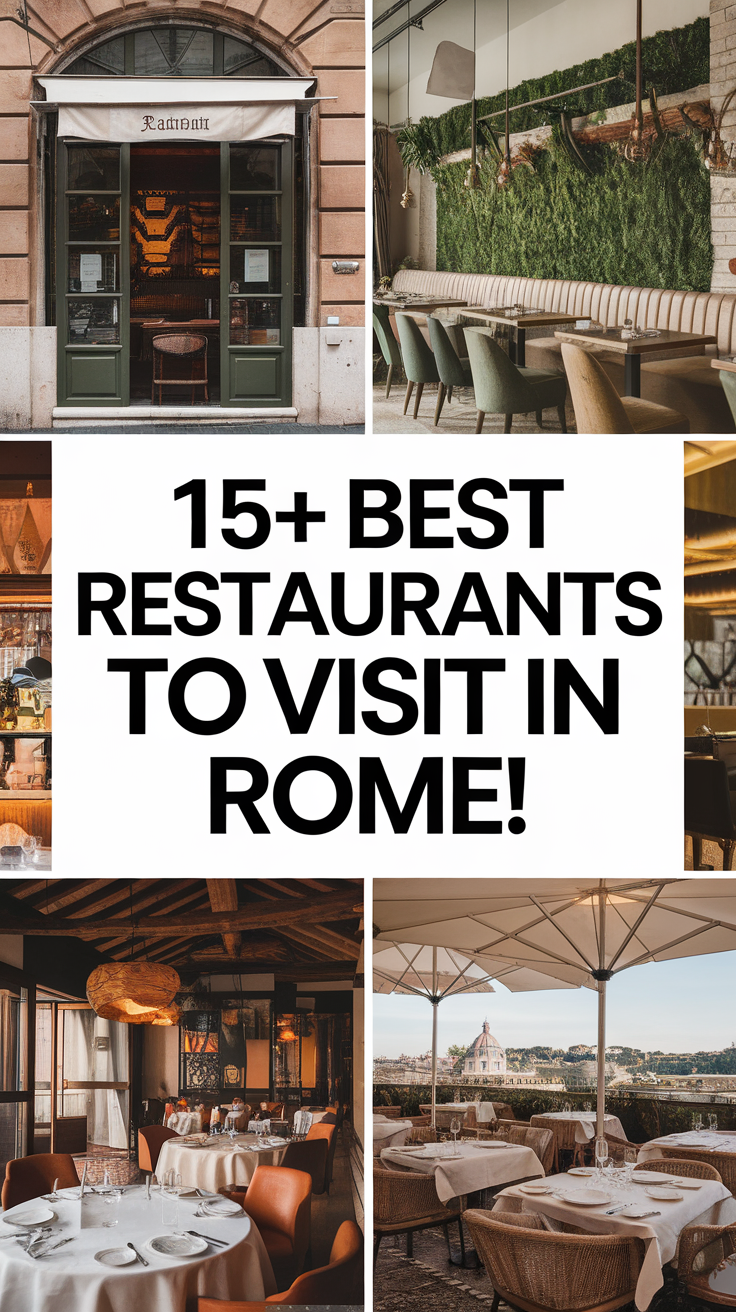 15+ Best Restaurants To Visit In Rome
