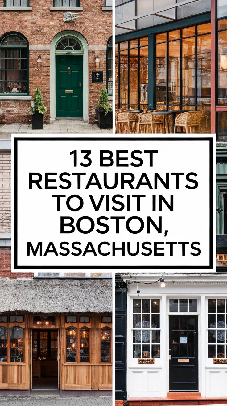 13 Best Restaurants To Visit In Boston, Massachusetts